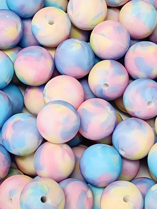 Pastel Dreamscape 15mm Silicone Bead