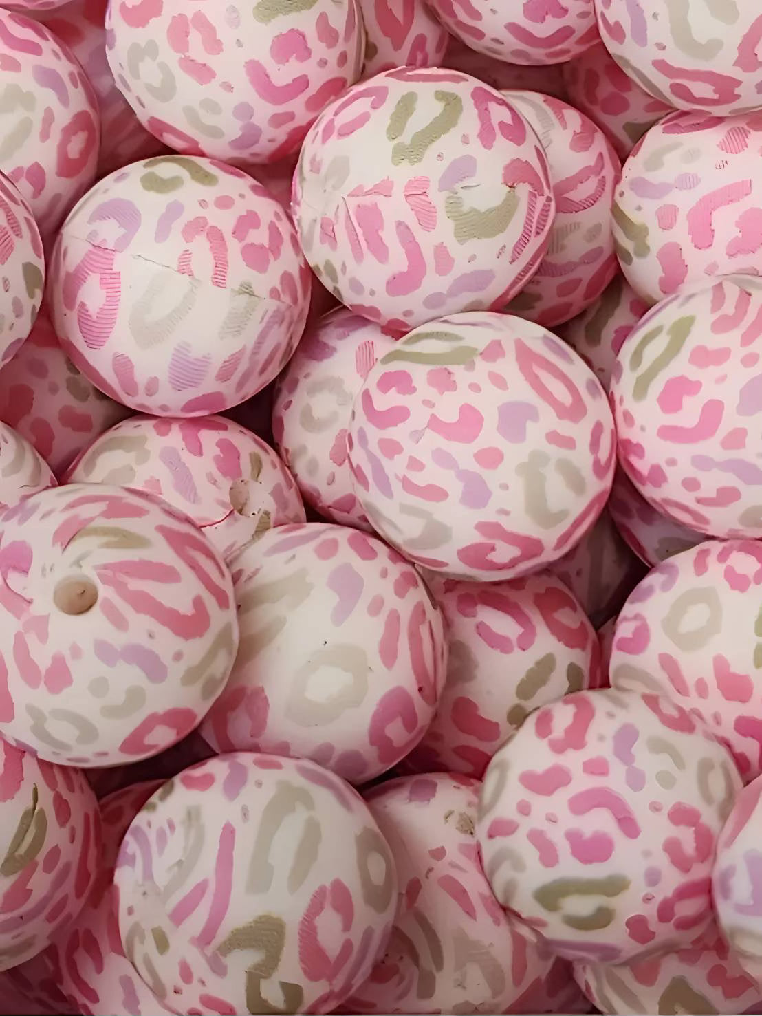 Candy Camouflage 15mm Silicone Bead