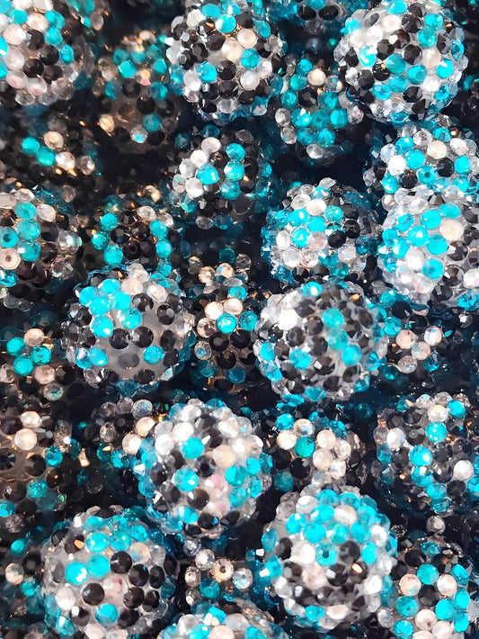 Cerulean Snowflake **Rhinestone** (Bubblegum Beads)