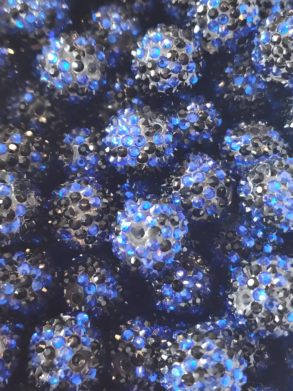 Sapphire Darkness **Rhinestone** (Bubblegum Beads)