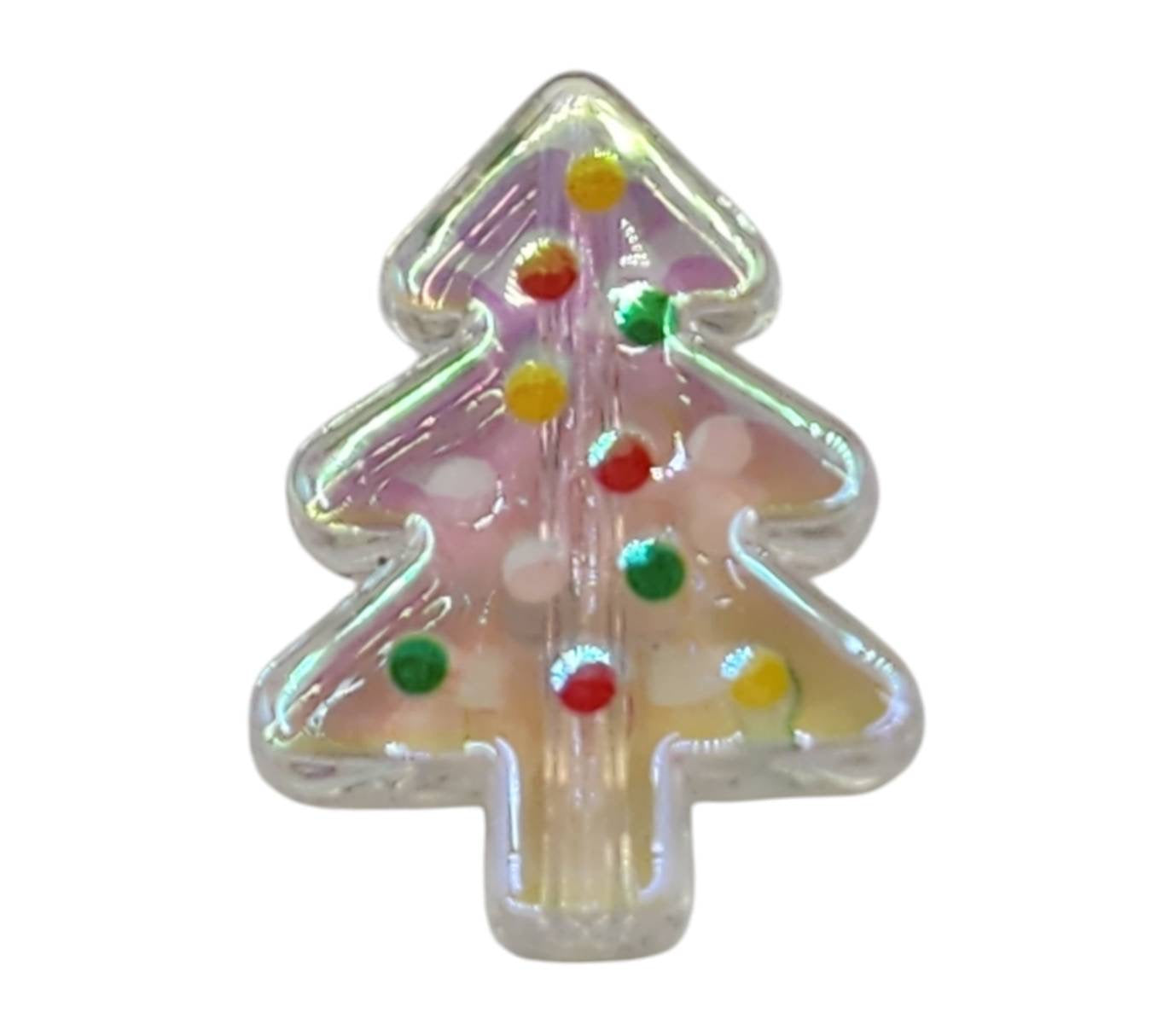 Clear Acrylic Christmas Tree Beads