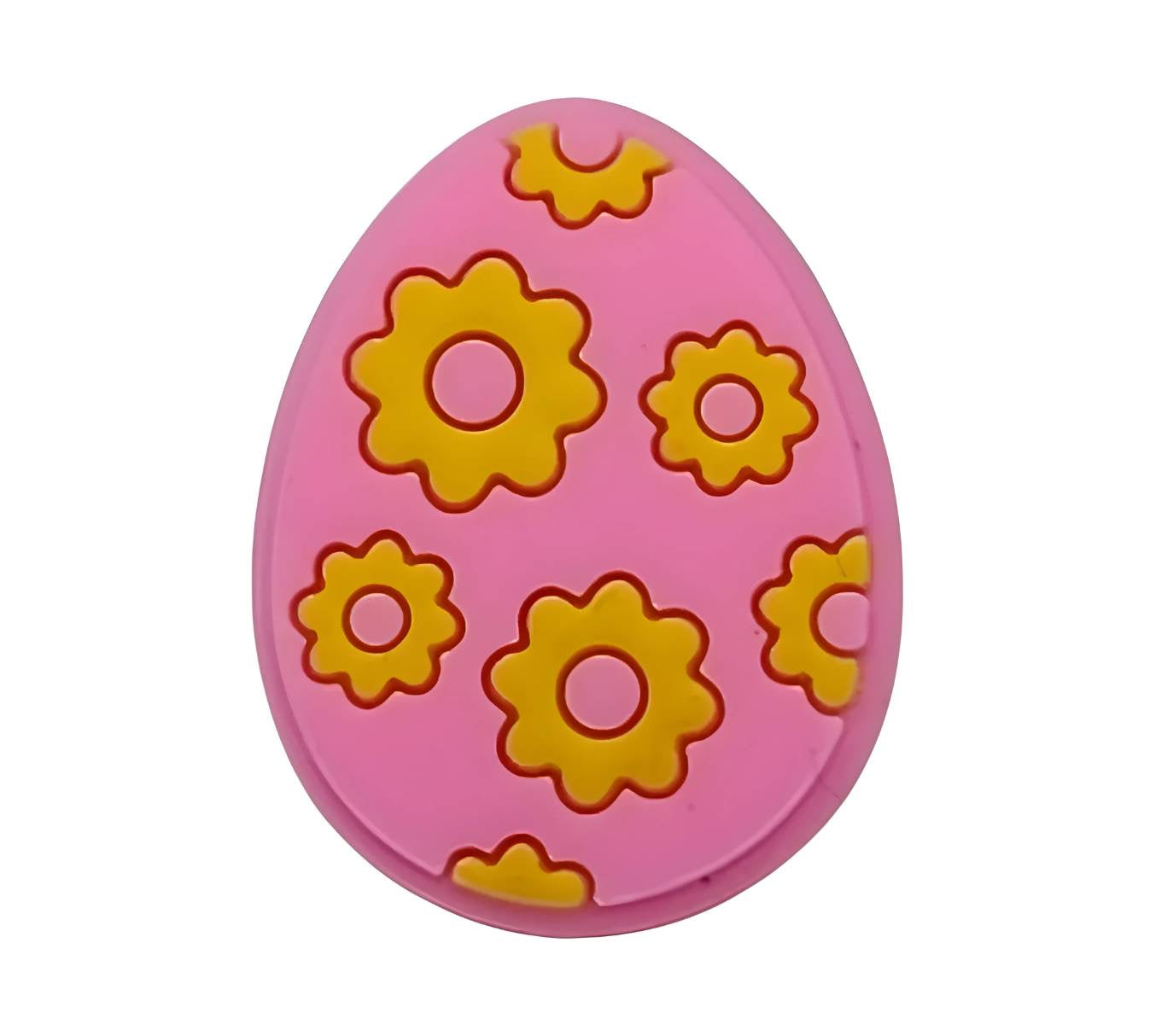 Hot Pink Easter Egg Focal Beads