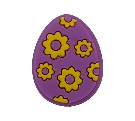 Purple Easter Egg Focal Beads