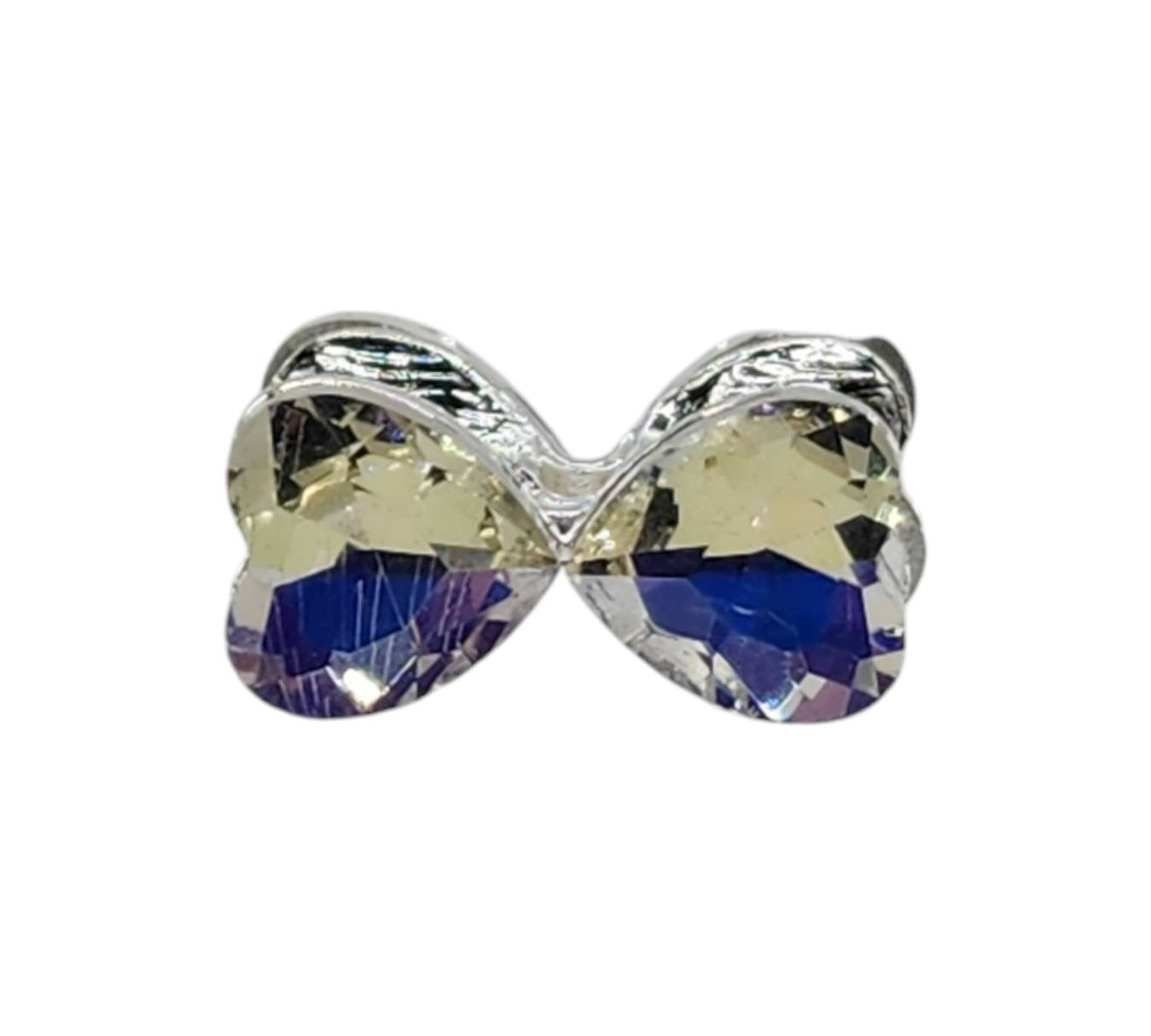 Bow Silver Gemstone Bead