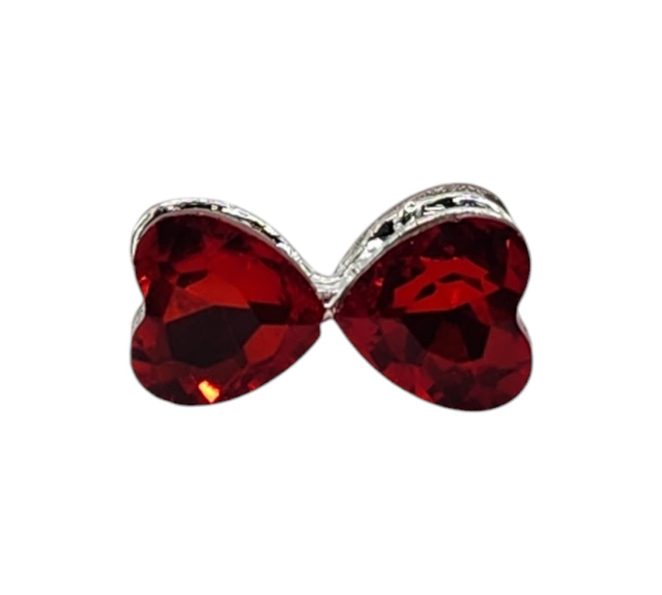 Bow Red Gemstone Bead