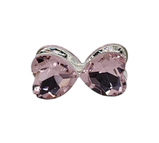 Bow Pink Gemstone Bead