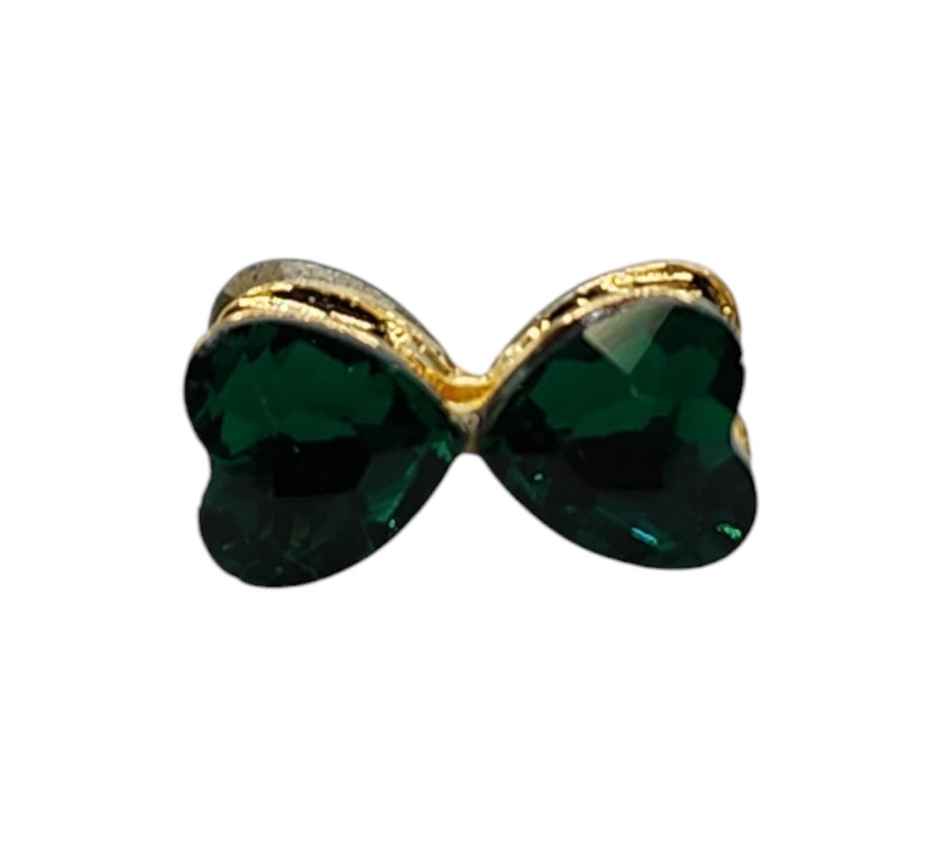 Bow Green Gold Gemstone Bead