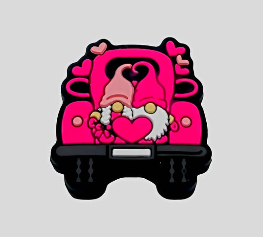 Pink Gnome Truck Focal Beads