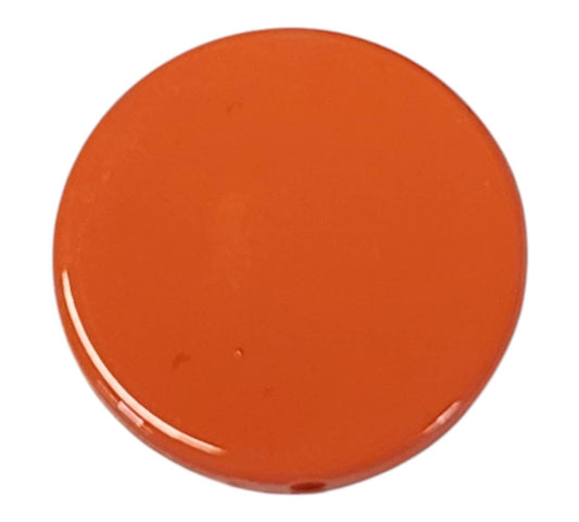 Round Orange Acrylic Discs