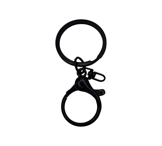 Black Lobster Clasp Key Ring