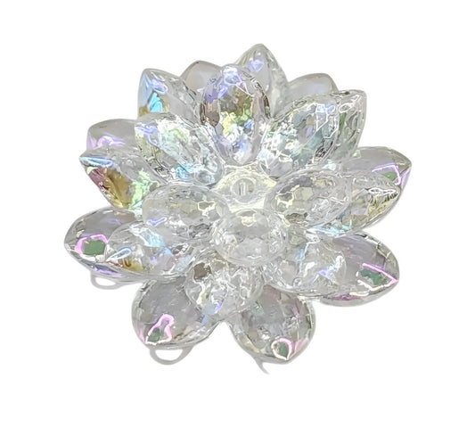 Clear Acrylic Flower Beads