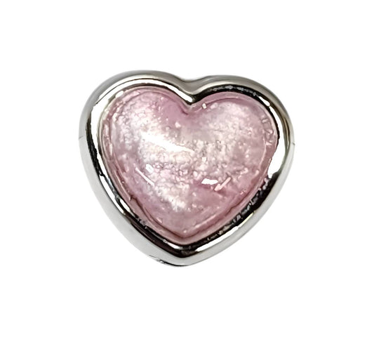 Pink Heart Pearl Beads