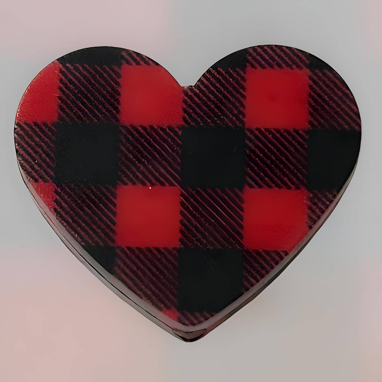 Red Buffalo Plaid Heart Focal