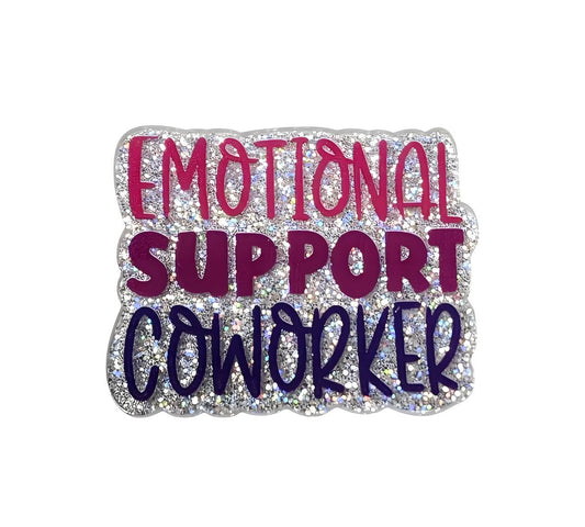 Emotional Support Coworker Flatback Acrylics