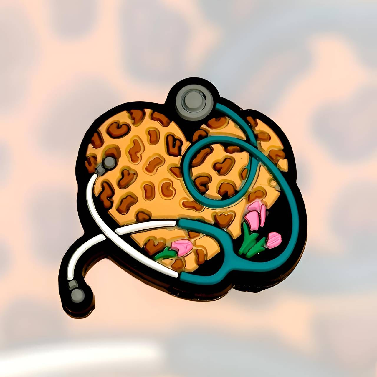 Leopard Stethoscope Heart Focal F-367