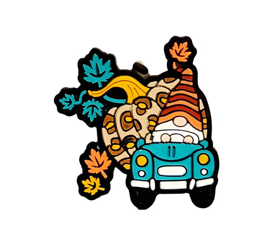 Pumpkin Gnome Car Focal Bead