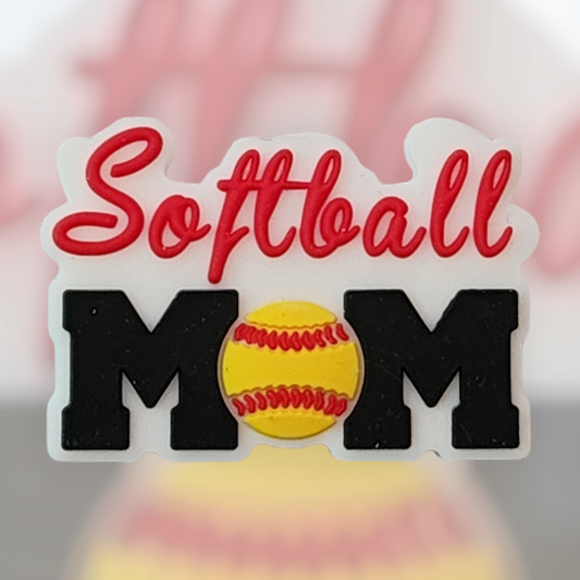 Softball Mom Focal Bead