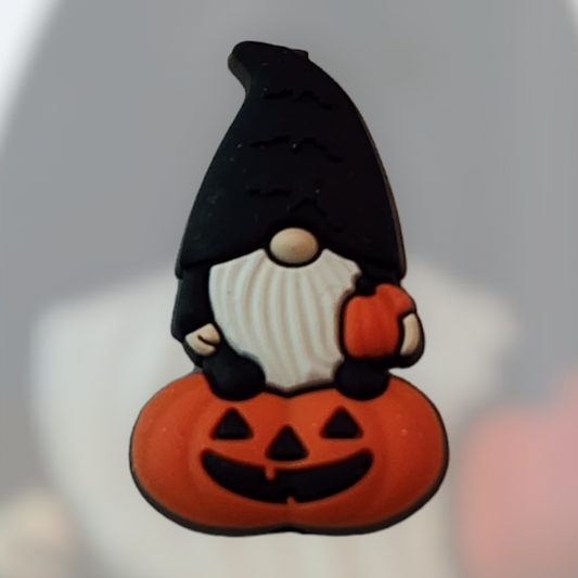 Gnome Pumpkin Patch Silicone Focal