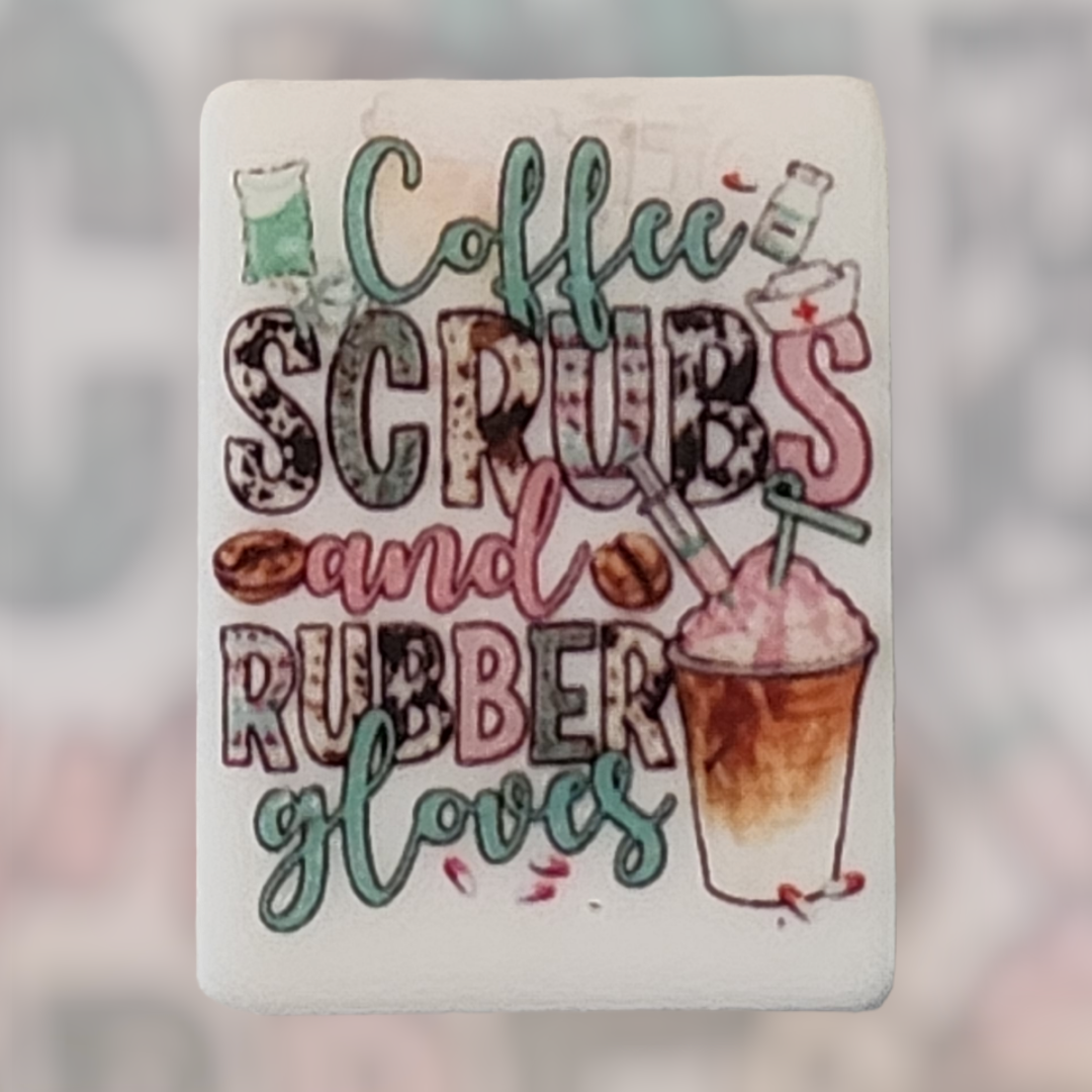 Coffee Scrubs & Rubber Gloves Silicone Focal