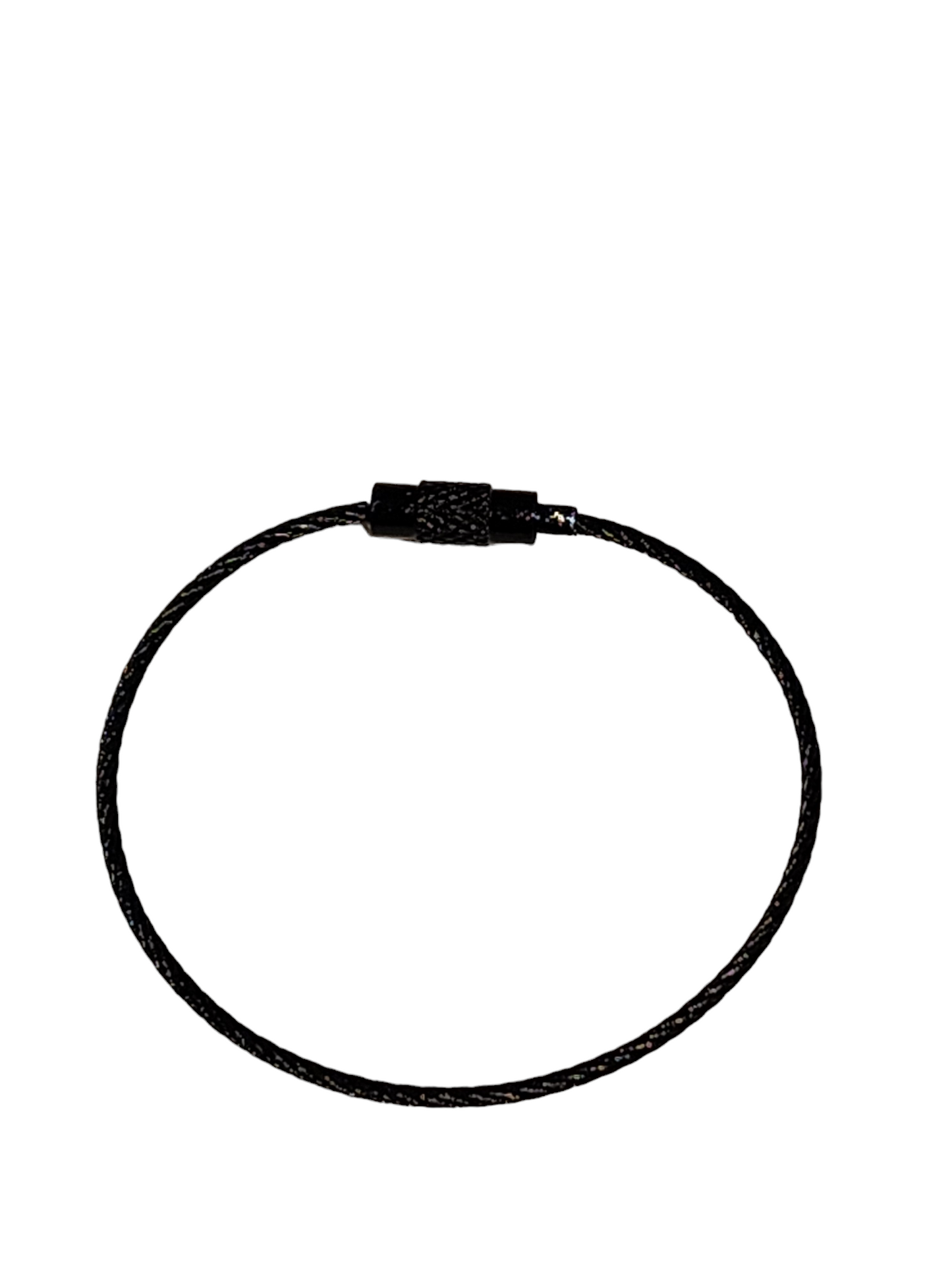 Black small wire keychain (6 inches )