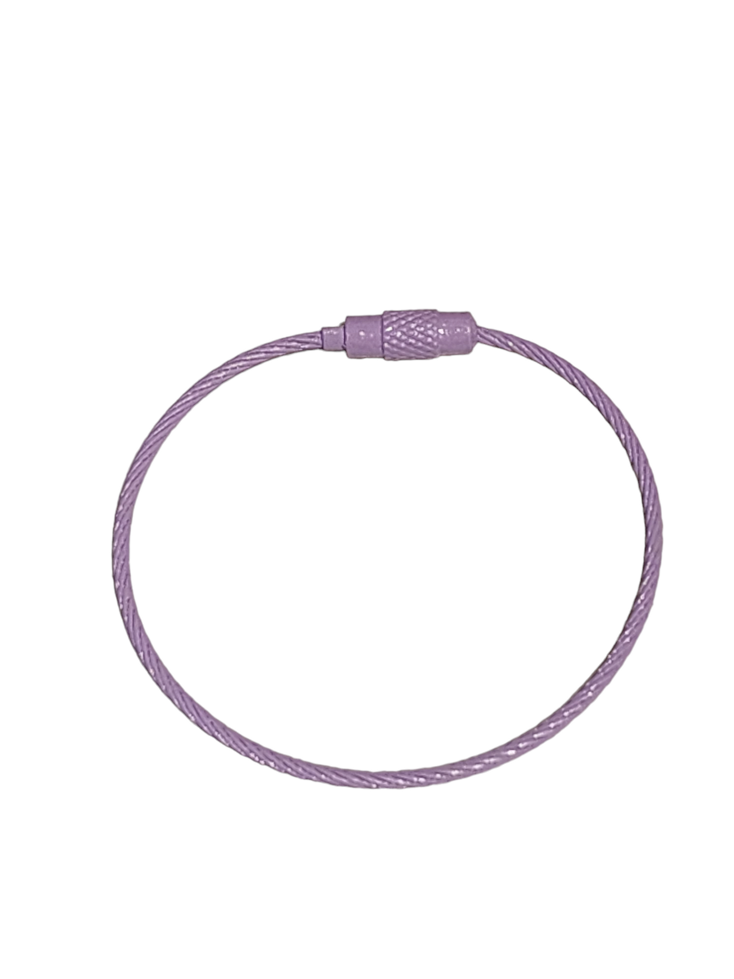 Purple small wire keychain (6 inches)