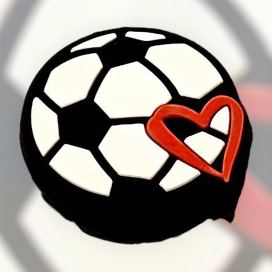 Soccer Heart Silicone Focal
