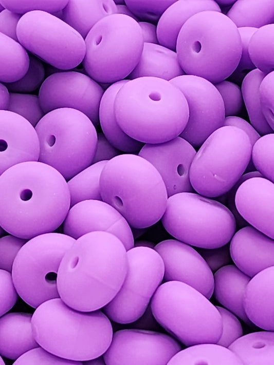 15. Purple Abacus Silicone Beads