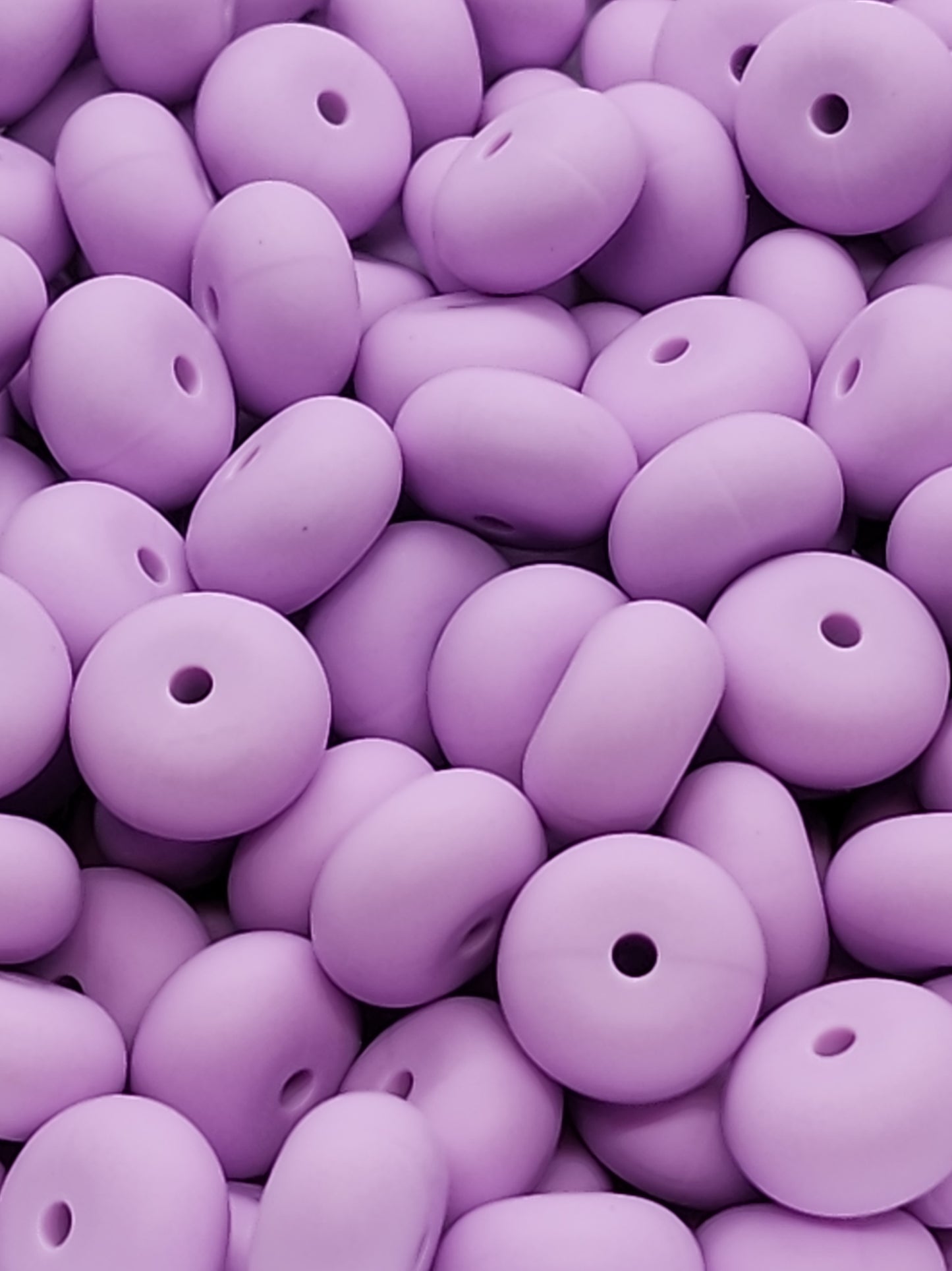 17. Lavender Abacus Silicone Beads