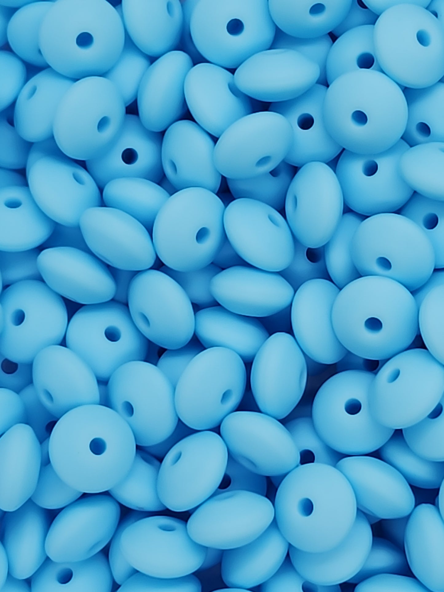 Morning Dew Silicone Lentil Beads