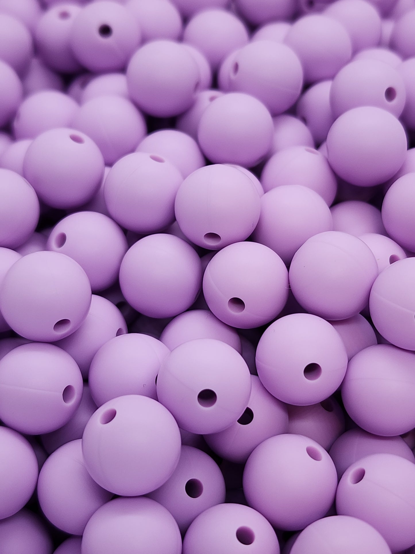 19. Lavender 12mm Silicone Beads