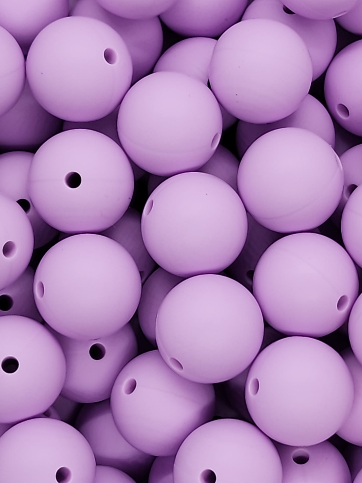 20. Lavender 15mm Silicone Beads