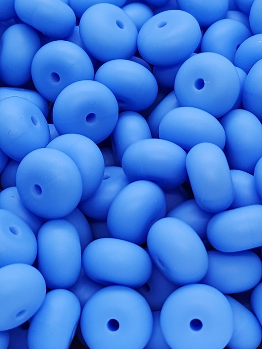 8. Blue Abacus Silicone Beads
