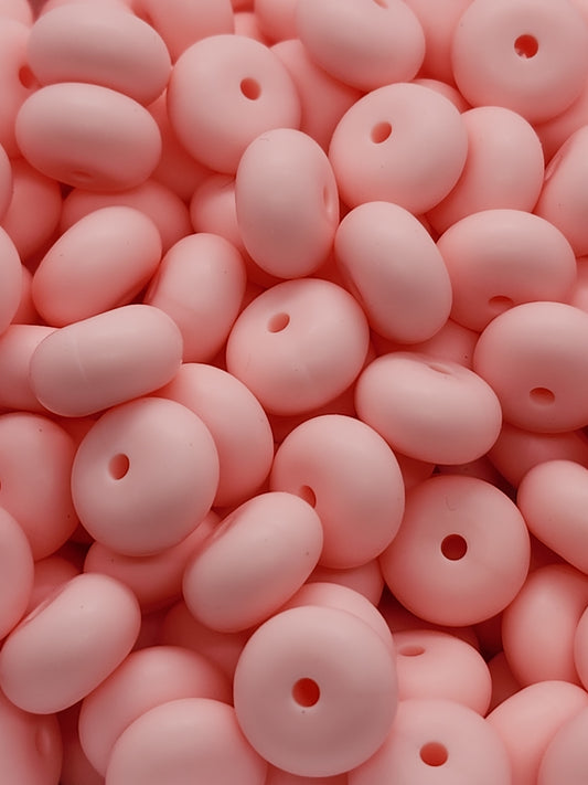 11. Light Pink Abacus Silicone Beads
