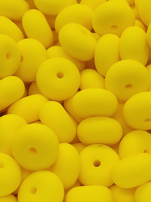 13. Yellow Abacus Silicone Beads