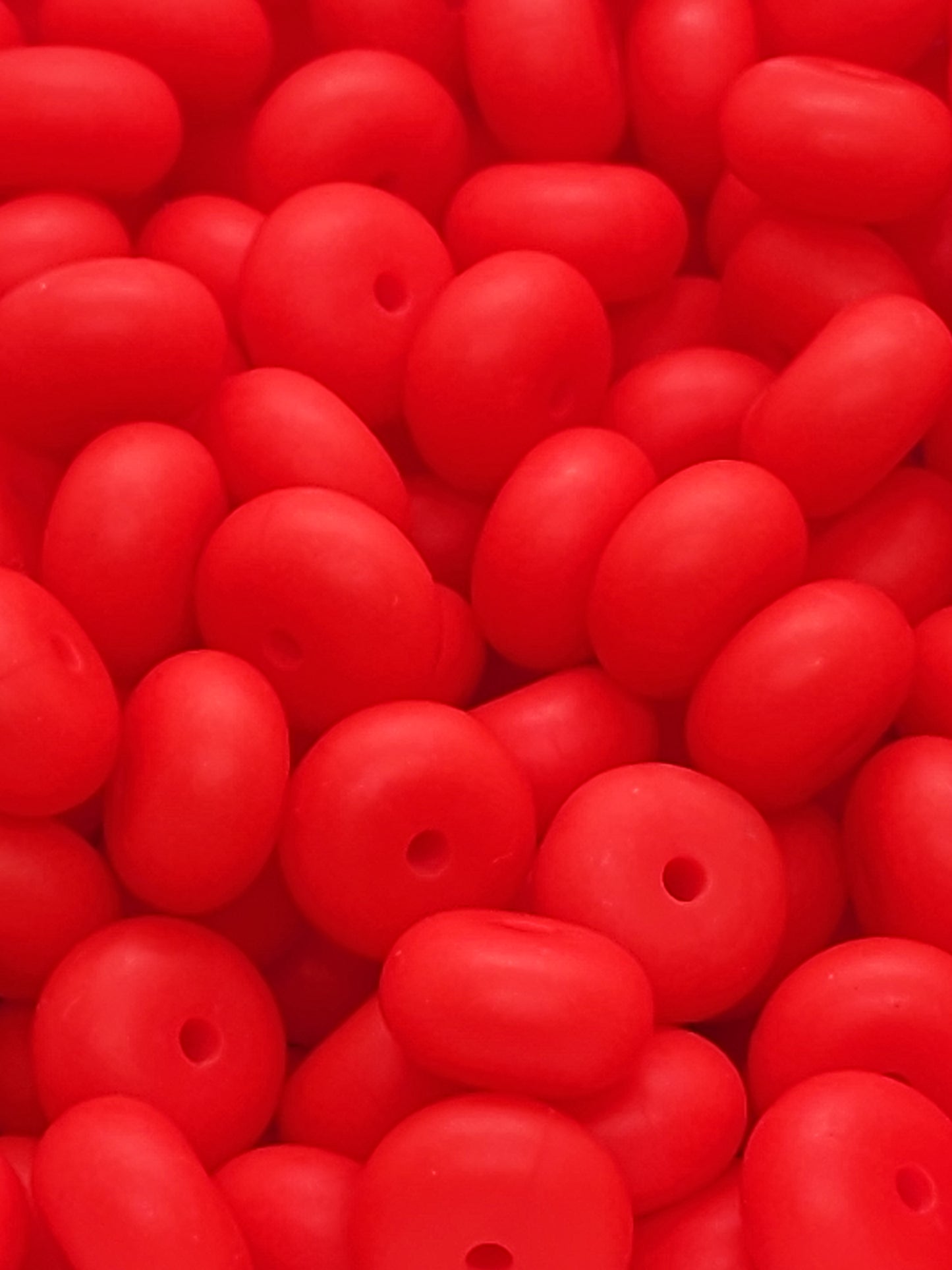 19. Red Abacus Silicone Beads